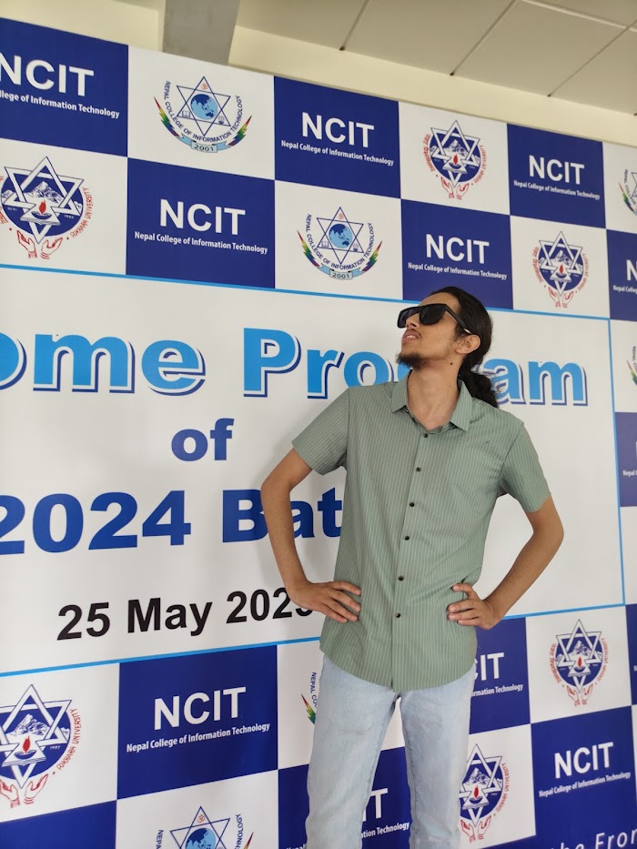 Adarsha Paudyal smiling - Electronic and Communication Engineer